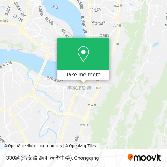 330路(渝安路-融汇清华中学) map