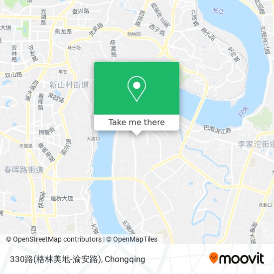 330路(格林美地-渝安路) map