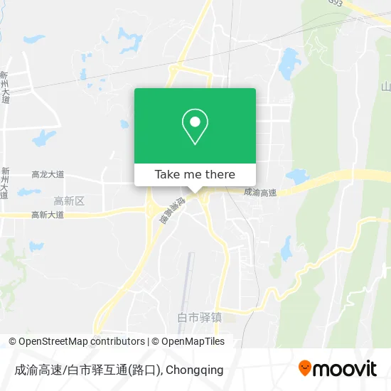 成渝高速/白市驿互通(路口) map