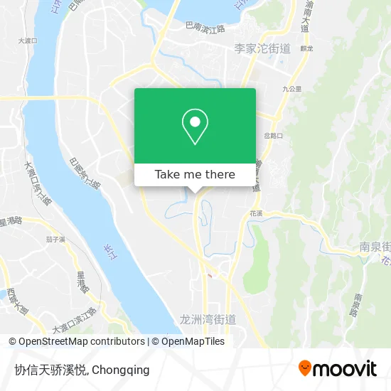 协信天骄溪悦 map