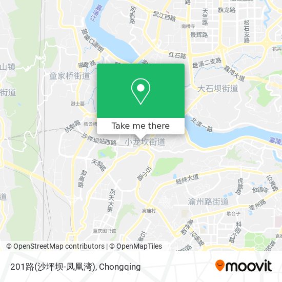 201路(沙坪坝-凤凰湾) map