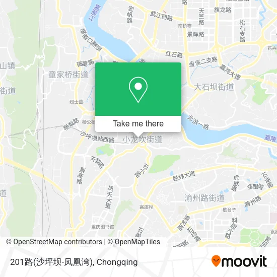 201路(沙坪坝-凤凰湾) map