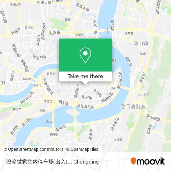 巴渝世家室内停车场-出入口 map