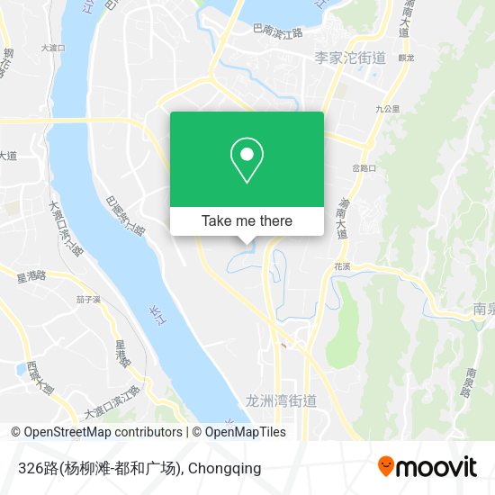 326路(杨柳滩-都和广场) map