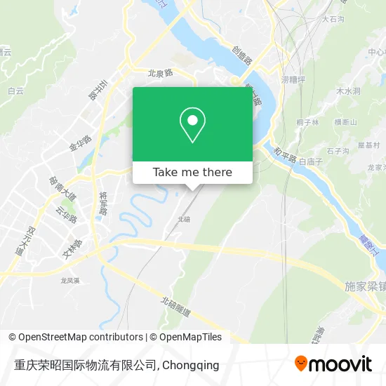 重庆荣昭国际物流有限公司 map