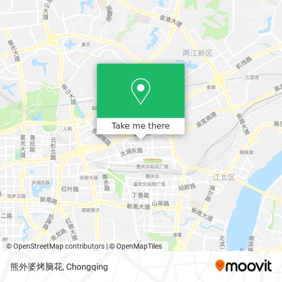 熊外婆烤脑花 map