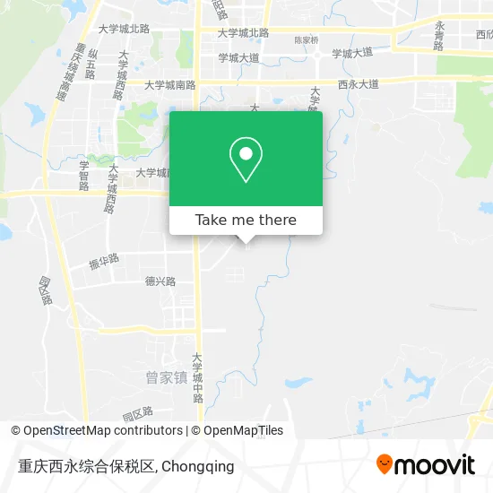 重庆西永综合保税区 map