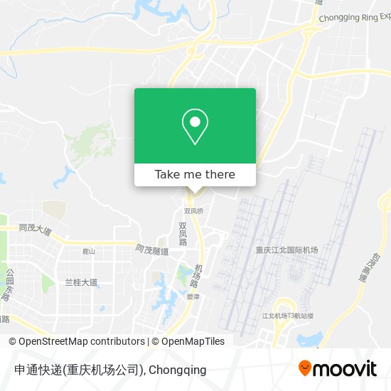 申通快递(重庆机场公司) map