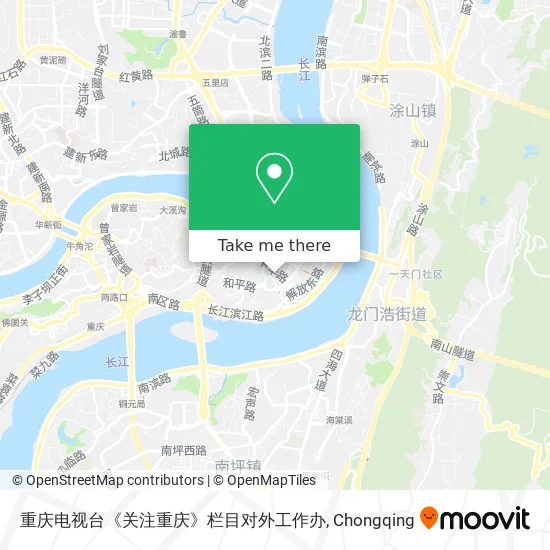 重庆电视台《关注重庆》栏目对外工作办 map