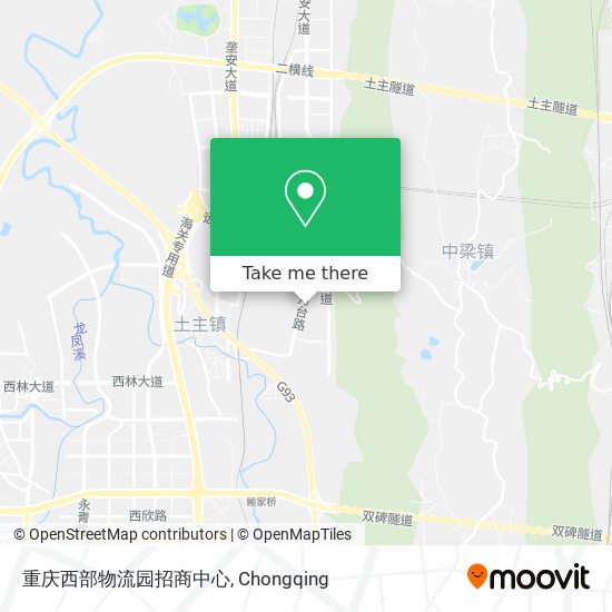 重庆西部物流园招商中心 map