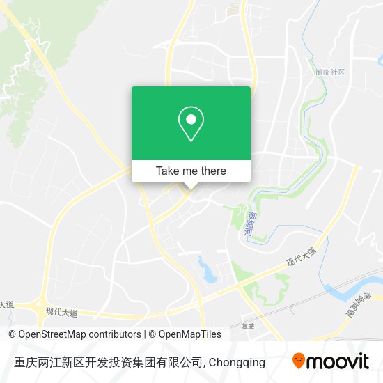 重庆两江新区开发投资集团有限公司 map