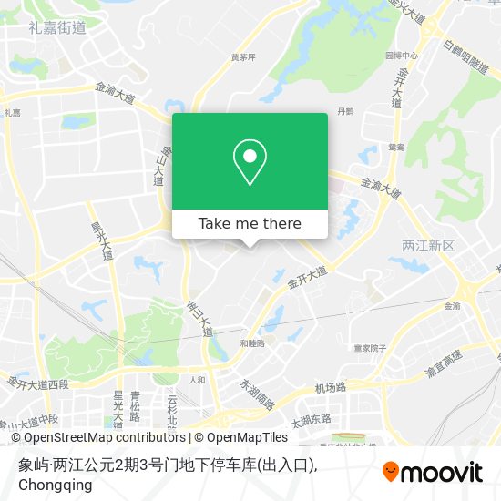 象屿·两江公元2期3号门地下停车库(出入口) map