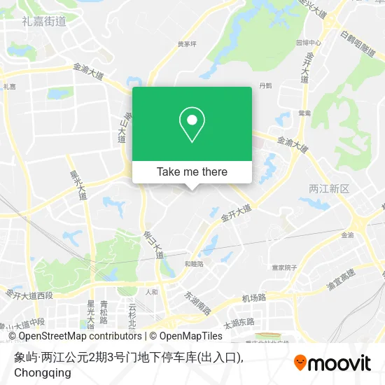 象屿·两江公元2期3号门地下停车库(出入口) map