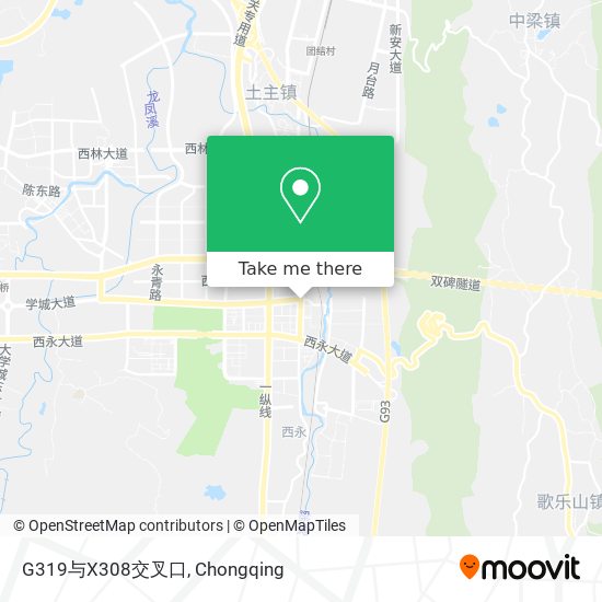 G319与X308交叉口 map