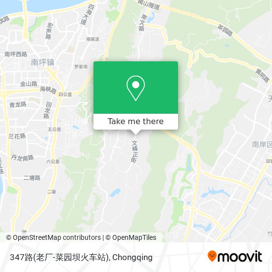 347路(老厂-菜园坝火车站) map