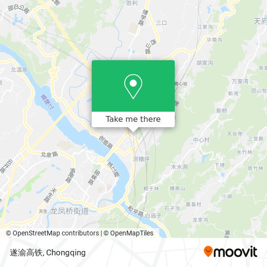 遂渝高铁 map