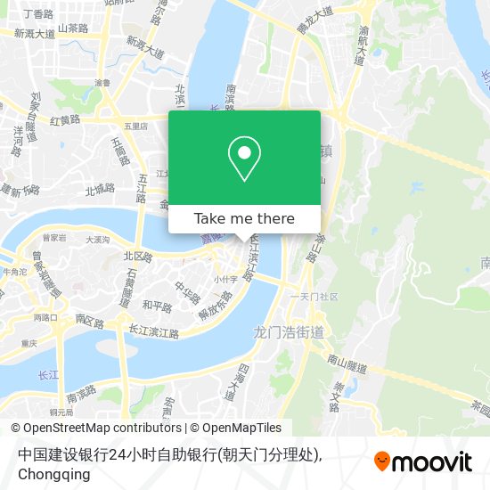 中国建设银行24小时自助银行(朝天门分理处) map
