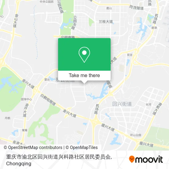 重庆市渝北区回兴街道兴科路社区居民委员会 map