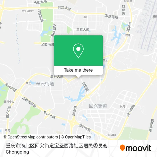 重庆市渝北区回兴街道宝圣西路社区居民委员会 map