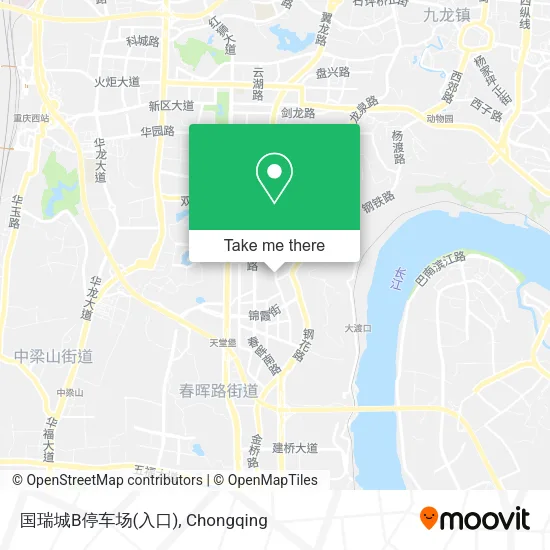 国瑞城B停车场(入口) map