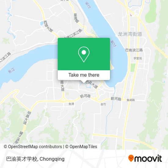 巴渝英才学校 map