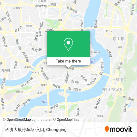 科协大厦停车场-入口 map