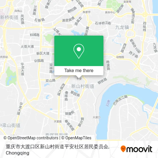 重庆市大渡口区新山村街道平安社区居民委员会 map