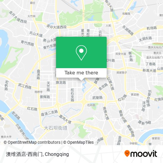 澳维酒店-西南门 map