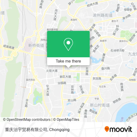 重庆治宇贸易有限公司 map
