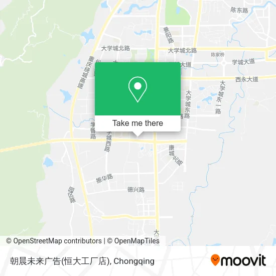 朝晨未来广告(恒大工厂店) map