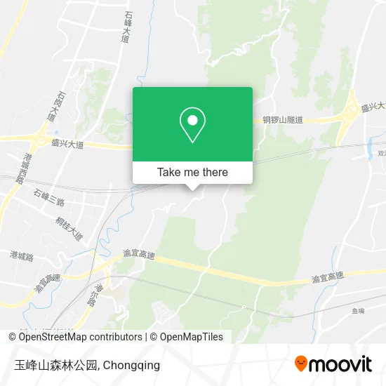 玉峰山森林公园 map