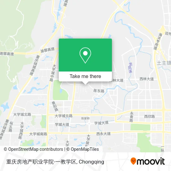重庆房地产职业学院-一教学区 map