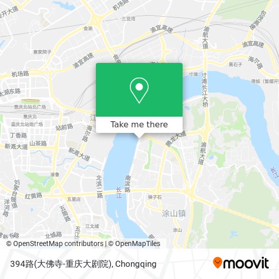 394路(大佛寺-重庆大剧院) map