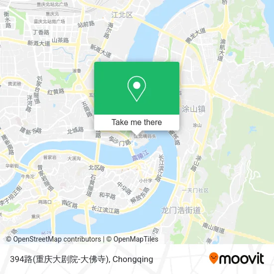 394路(重庆大剧院-大佛寺) map