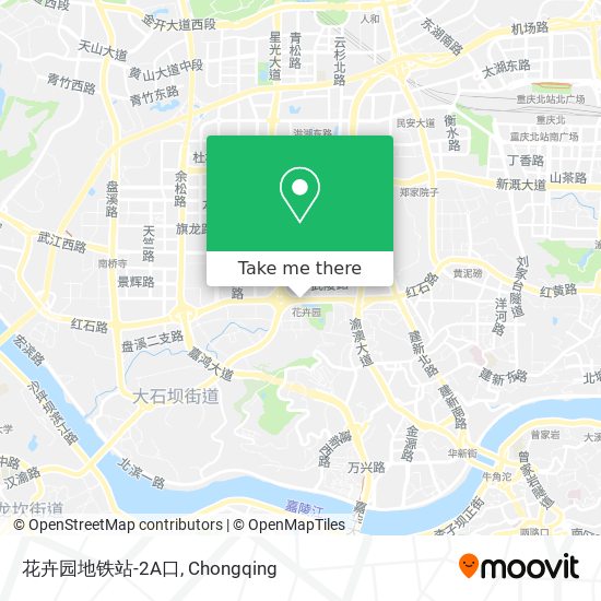 花卉园地铁站-2A口 map