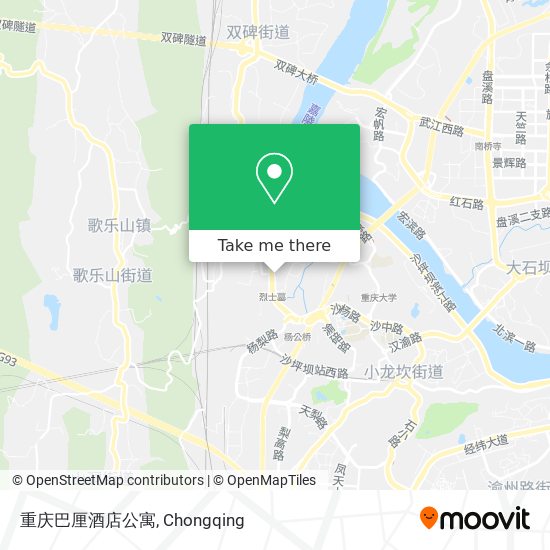 重庆巴厘酒店公寓 map
