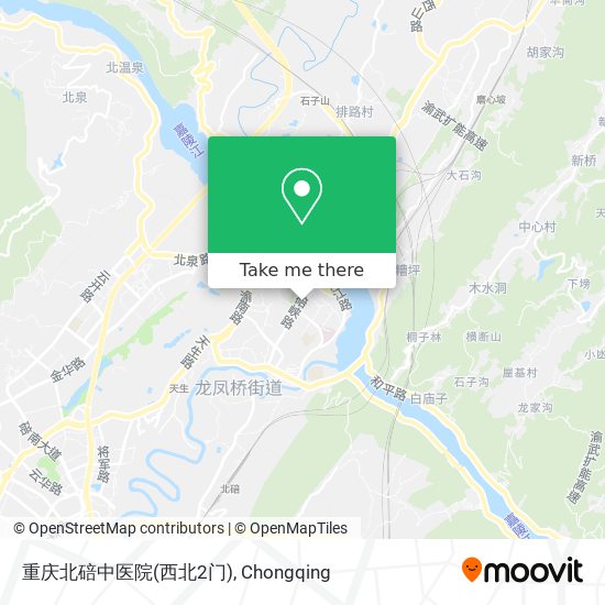 重庆北碚中医院(西北2门) map