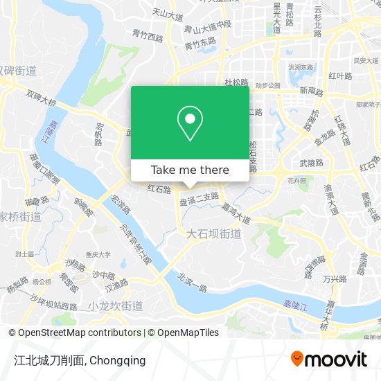 江北城刀削面 map