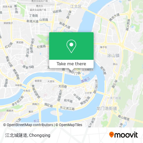 江北城隧道 map