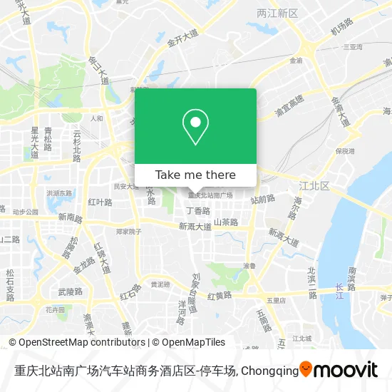 重庆北站南广场汽车站商务酒店区-停车场 map