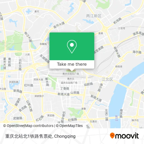 重庆北站北1铁路售票处 map