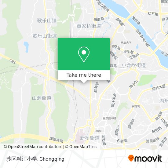 沙区融汇小学 map