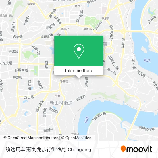 盼达用车(新九龙步行街2站) map