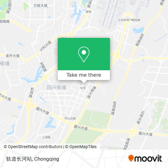 轨道长河站 map