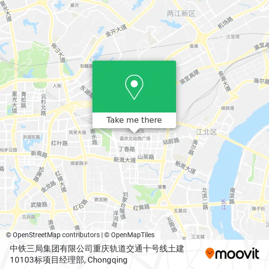 中铁三局集团有限公司重庆轨道交通十号线土建10103标项目经理部 map