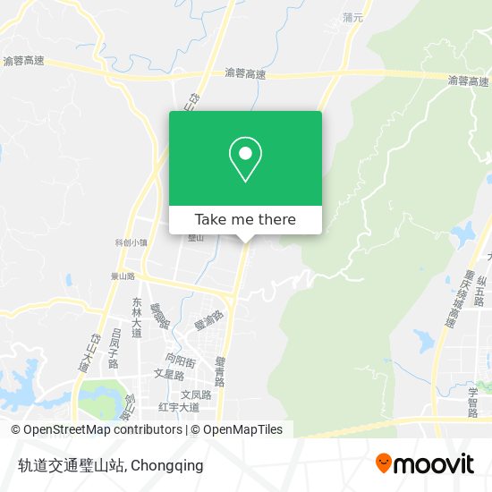 轨道交通璧山站 map
