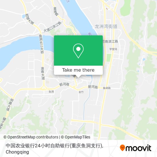 中国农业银行24小时自助银行(重庆鱼洞支行) map