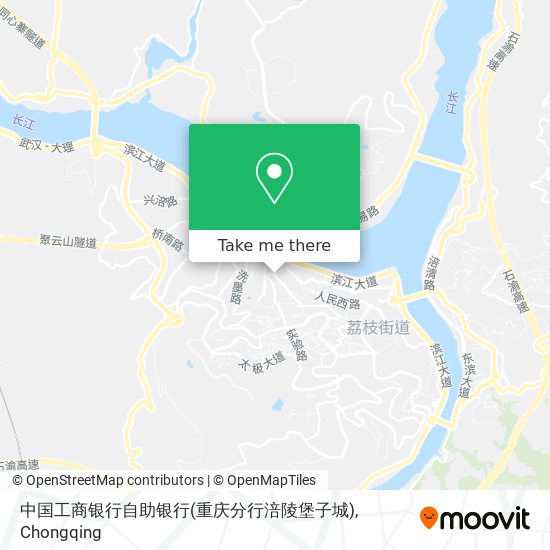 中国工商银行自助银行(重庆分行涪陵堡子城) map