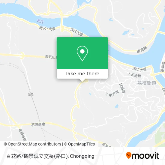 百花路/鹅景观立交桥(路口) map