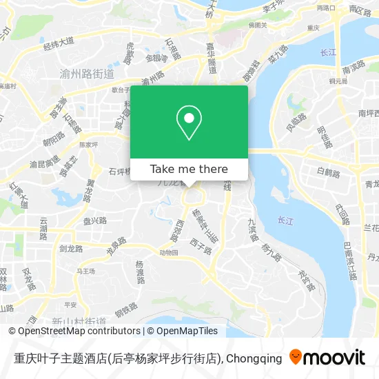 重庆叶子主题酒店(后亭杨家坪步行街店) map